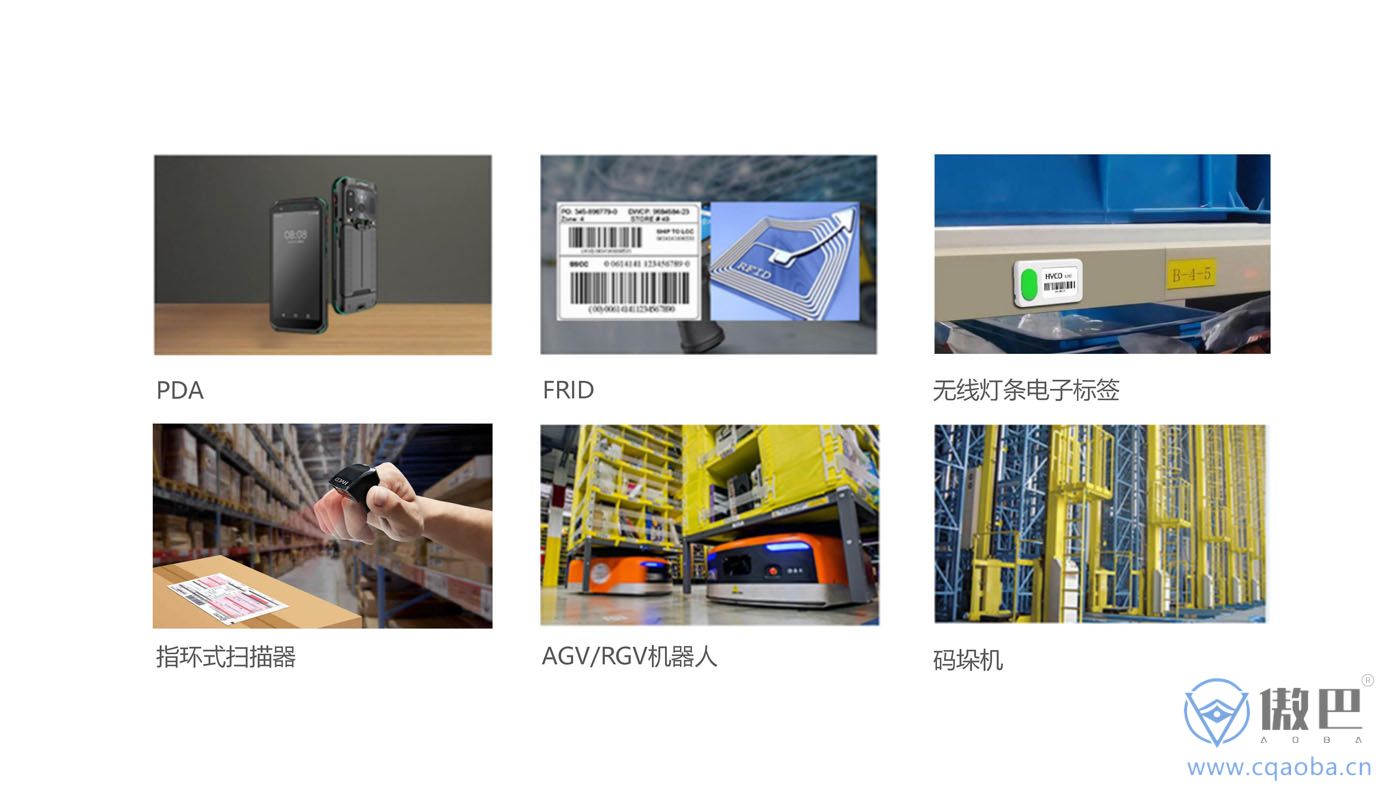 智能仓储管理系统WMS智能硬件：PDA，无线电子标签，RFID,AVG,码垛机
